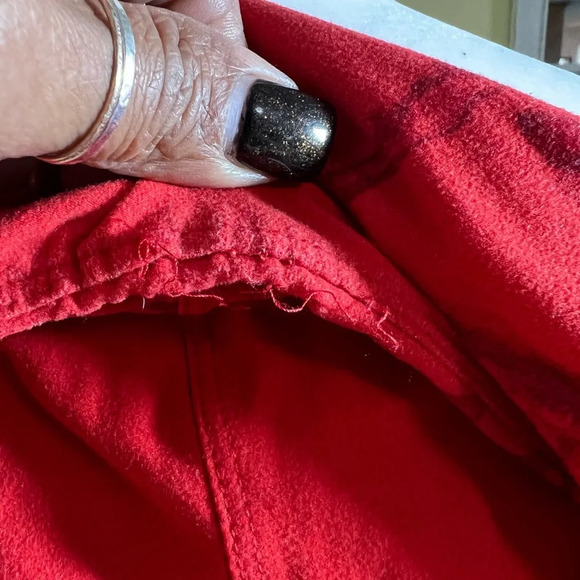 LuLaRoe LLR OS Leggings Red Holiday Deer Reindeer Caribou Vintage One Size. - Picture 4 of 9